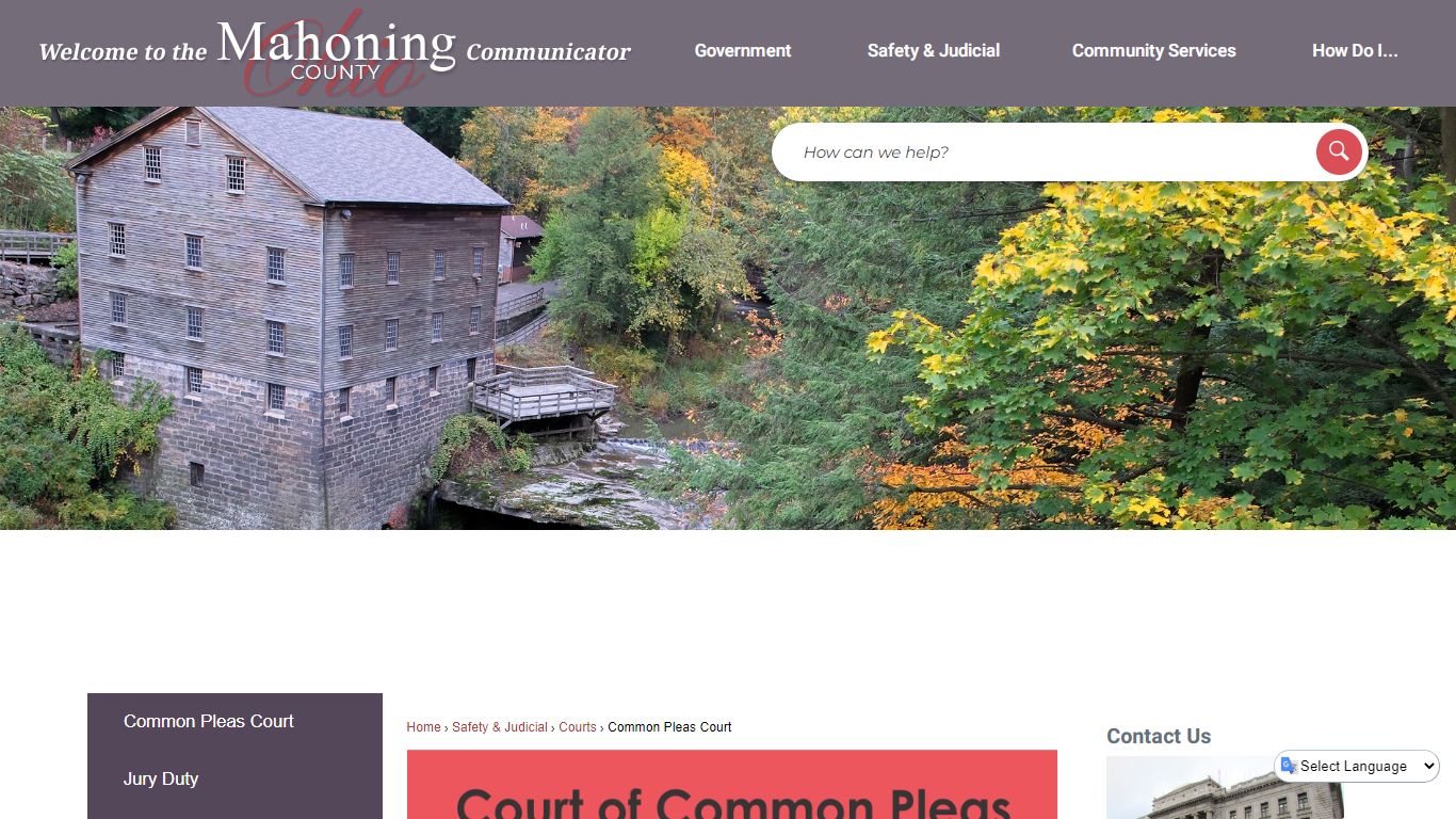 Common Pleas Court | Mahoning County, OH
